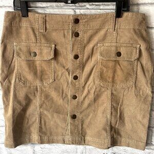 Vintage Tommy Hilfiger Jeans Snap Down Corduroy Retro 90s Y2K Mini Skirt